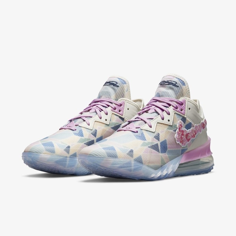 Atmos x Lebron 18 Low Cherry Blossom CV7562 101 Grailify